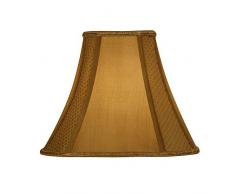 Oaks Lighting S852/6 Go souple doublé octogonale Lampe, soie, Golden