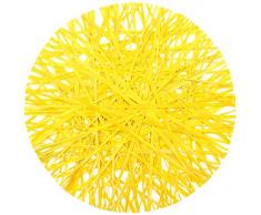 Santex 4287-02 Raphia Set de Table Jaune 34 x 34 x 0,5 cm