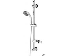 FERIDRAS Hidra Barre de Douche Ajustable 5Â Fonctions, mÃ©tal, Chrome, 8Â x 19.5Â x 79Â cm