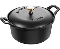 STAUB 40508-114-0 cocotte en Fonte la coquête, Noir, 20 cm