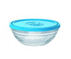 Duralex - Coupelle Ronde 12cm avec couvercle bleu Lys