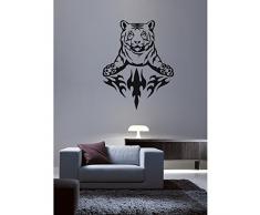 TATOUTEX Stickers Tigre Tribal - Bleu Clair, L 100cm x H 130cm