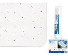 Home Splash Tapis Baignoire, Blanc, 74Â x 38Â cm