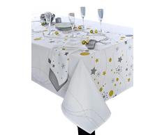 CALITEX Nappe rectangulaire, Polyester, Blanc, 150x200 cm