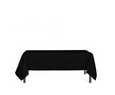 Soleil Docre Nappe antitache rectangle 140x300 cm ALIX noire