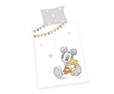 Herding Disney Parure de Lit, Coton, Blanc, 40 x 60 cm, 100 x 135 cm