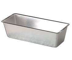 Pentole Agnelli Moule à Cake en Aluminium, Argenté 26 cm Argent