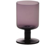 Bitossi Home BEI 22 Lot de 6 Verres Ã Vin en Verre, Ligne Bloom, Bloom Pourpre