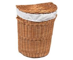 Prestige en Osier Petit Panier Ã Linge en Osier doublÃ©s, Naturel