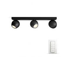 Philips Hue White Ambiance BUCKRAM Barre de Spots 3 X 5,5W - Noir (tÃ©lÃ©commande incluse)