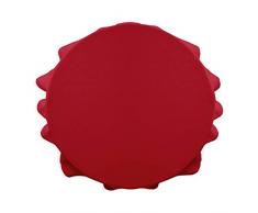 Today 256311 Nappe Ronde Polyester Pomme damour/Rouge 180 x 180 cm