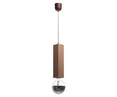 GALLIS 0991054931 Wood Pend Suspension, Bois, 60 W, Marron, 120 x 7 cm