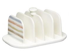 Kitchen Craft KCCCTOAST Set de 4 Porte Pain Grillé, Céramique, Multicolore, 28 x 28 x 18 cm