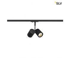 BIMA 2, spot, noir, 2x GU10, max. 50W, adaptateur 1 allumage inclus