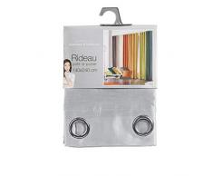 douceur dintÃ©rieur rideau a oeillets 140x280 cm shantung shana blanc