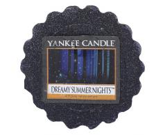 YANKEE CANDLE Bougie tartelette en Cire Dreamy Nuits dÃtÃ©, Noir