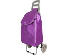 Metalex 415224757 Aster Chariot de Courses Polyester Pourpre 45 x 35 x 25 cm