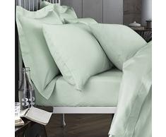 Bianca 200Â Fils Drap Plat, Vert, Unique