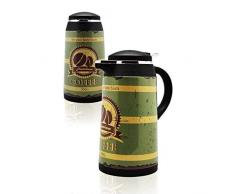 TheKitchenette 6615333 Carafe Isolante, Acier Inoxydable, Vert, 15 x 15 x 27 cm