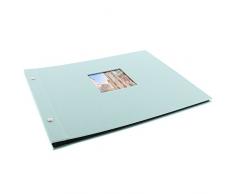 Goldbuch Trend Album Photo 60Â Pages avec feuillets Cristal 25Â x 25Â cm, Aqua, 39x31 cm