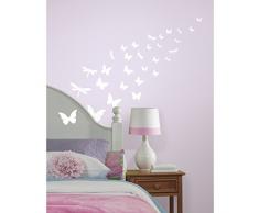 Room Mates 54169 Autocollant Mural Motif Papillons Vibrantes Papier Multicolore 48 x 8 x 8 cm