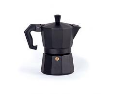 Excelsa Cafetière Chicco en Aluminium, Noir 1 Tazza Noir