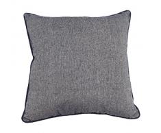 Soleil docre Coussin dÃ©co Jeans Marine, Polycoton, Bleu, 40 x 40 cm