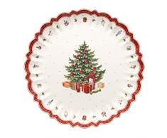 Villeroy & Boch Toys Delight Plat creux rond, Porcelaine Premium, Blanc/Rouge