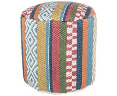 BIZZOTTO Apache Pouf, Rembourrage en Billes de polystyrÃ¨ne, revÃªtement en 100% Coton, Multicolore, 46 x 46 x 47 cm