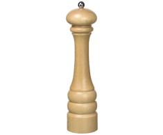 Bisetti Moulin Ã Poivre en Bois de hÃªtre Natural, Grand 28,5 cm, Serie Genova