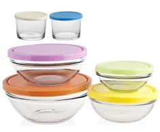 Pasabahce Set Bol pour Frigo, Plastique, Multicouleurs