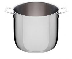 Alessi Ajm100/24 Pots&pans Marmite en Acier Inoxydable 18/10 Brillant, Ã 24 Cm