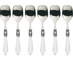 Bugatti OXB1T-N3218 Oxford Ménagère de 6 Pièces Cuiller à Glace Acier/ABS Transparent 21 x 18 x 3 cm