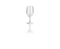 Alessi Mw02/1 Dressed Verre à Vin Blanc en Verre Cristallin, Set de 4 Pièces