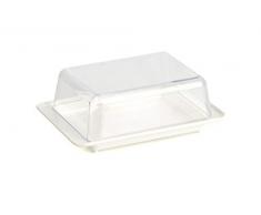 Kimmel Beurrier en Plastique avec Couvercle Blanc Petit modèle