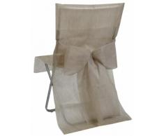 Santex 4324 Housse de Chaise avec Noeud Automatique Taupe
