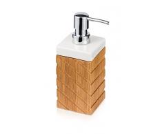 MÃ¶ve Ceramic & Wood Distributeur de Savon, Wood, 7 x 7 x 18 cm