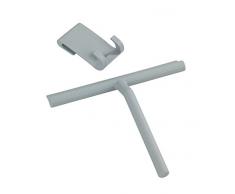 WENKO 22701100 Raclette en silicone Mola, Acier Inoxydable/ Silicone, Gris, 21 x 24,5 x 4 cm