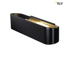 SLV - OSSA R7S 300 applique oval noir mat R7s 118mm max 120W upetdown - 151410