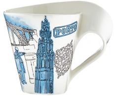Villeroy & Boch Cities of the World Tasse à café Porto, 300 ml, Porcelaine Premium, Blanc/Multicolore