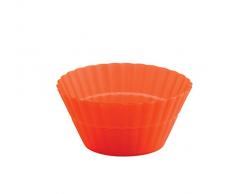 mastrad F44010 Lot de 6 Moules Individuels Pliables en Silicone Rouge 4,5 x 4,5 x 4 cm