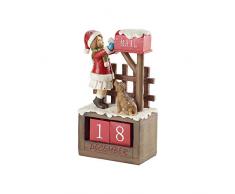 Villeroy & Boch - Winter Bakery 2019 Calendrier Fillette, Calendrier à Poser avec Figurine en Plastique, Multicolore, 12,5 x 8 x 22,5 cm