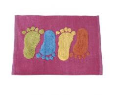 MSV Tapis Coton 50 x 80 cm, Motif Pied