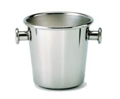 Alessi 5051 Seau Ã Glace avec PoignÃ©es et Grille en Acier Inoxydable 18/10 ExtÃ©rieur Brillant, IntÃ©rieur SatinÃ©