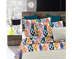 Italian Bed Linen PL-WT-03-2P Parure LIT avec Drap SUPÃRIEUR ET TAIES doreiller IMPRIMÃE âWatercolorâ, WT 03, 2 Places