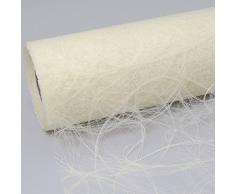 HKT Home Deco Sizoweb Chemin de Table Crème 20 cm Rouleau 25 m 64 012 de r