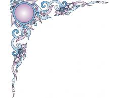 Indigos wgxmd663â40 Sticker Mural md663 türecken Collection Autocollants 40 cm Multicolore