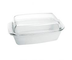 Bohemia Cristal 093 012 315 Play of Colors Cooking Saladier carré Blanc Env. 2,8 L avec Couvercle en Verre Borosilicate résistant à la Chaleur Plat à gratin, Verre, 34.8 x 20.3 x 13,2 cm