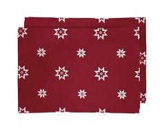 Ragged Rose Mattie Rouge Motif Sets de Table, Lot de 4