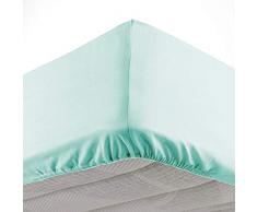 douceur dintÃ©rieur drap housse 2 personnes 140x190 cm lina menthe